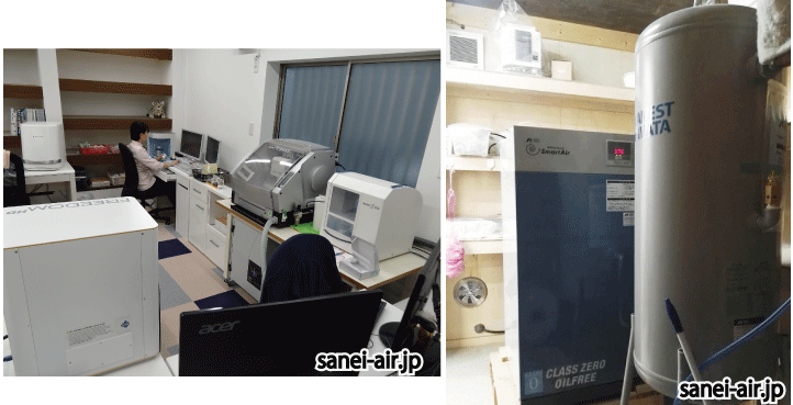 歯科技工所CADCAMコンプレッサー導入事例・シルバーデンタルラボラトリー様
