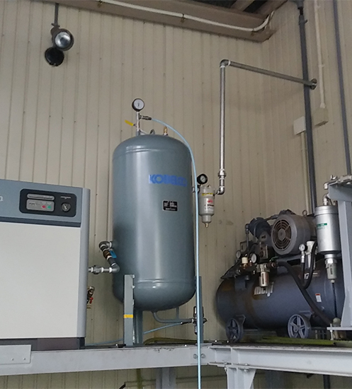 aircomアルミエアー配管導入事例写真・レーザー加工機