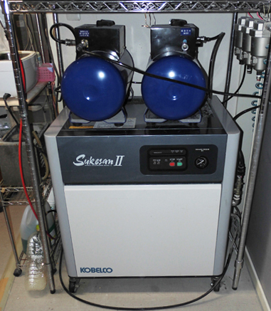・歯科技工・2.2kw・3馬力の耐久性・静音コンプレッサー（給油式）/・エアーAS3PD導入事例