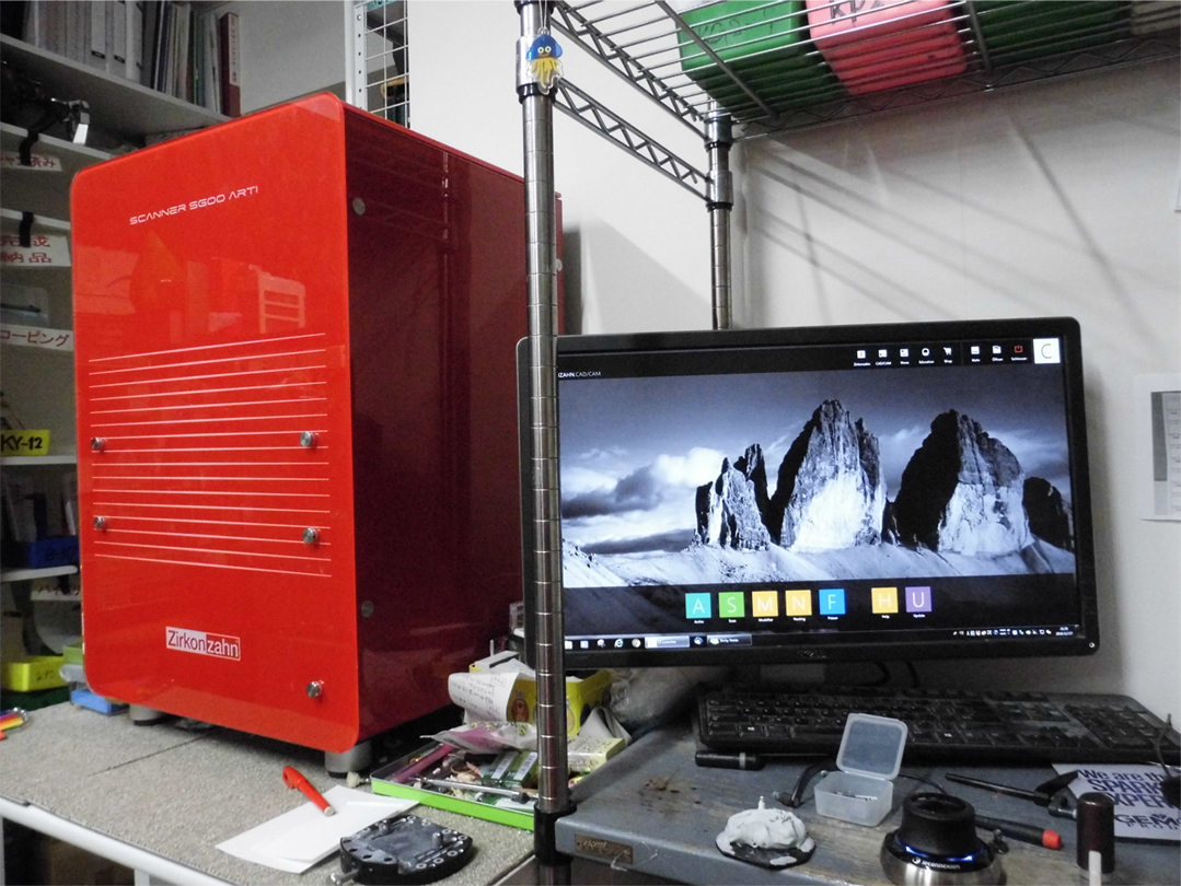 歯科技工・2.2kw・3馬力の耐久性・静音コンプレッサー（給油式）/・ﾚｼﾌﾟﾛ・エアーAS3PD導入事例