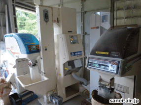 稲作兼業農家・無給油式・安価コンプレッサー・ラインフィルター・TFP07B-10導入事例写真