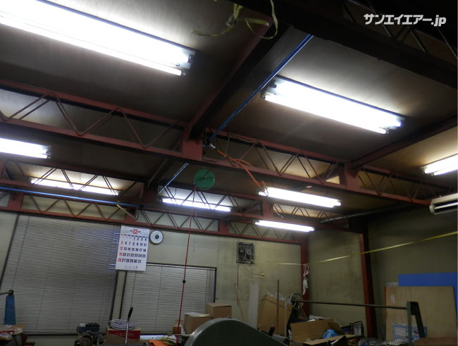 工場全体に。9箇所の取出口やループ配管も施工を行う
