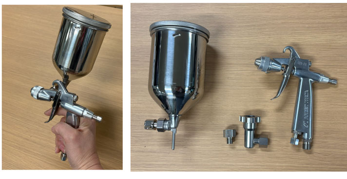 送料無料】製菓用エアースプレーガン(ノズル径φ1.2mm)｜FOG-50R-12C